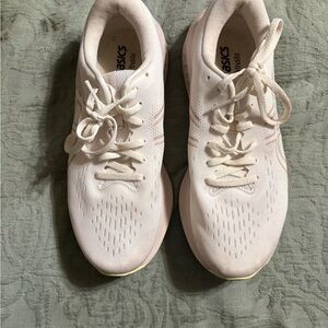 ASICS Women's Athletic Running Shoes in Pale Pink and Cream